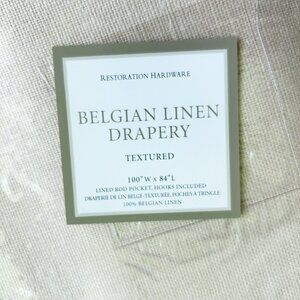 Restoration Hardware Belgian Linen Drapery-Ivory